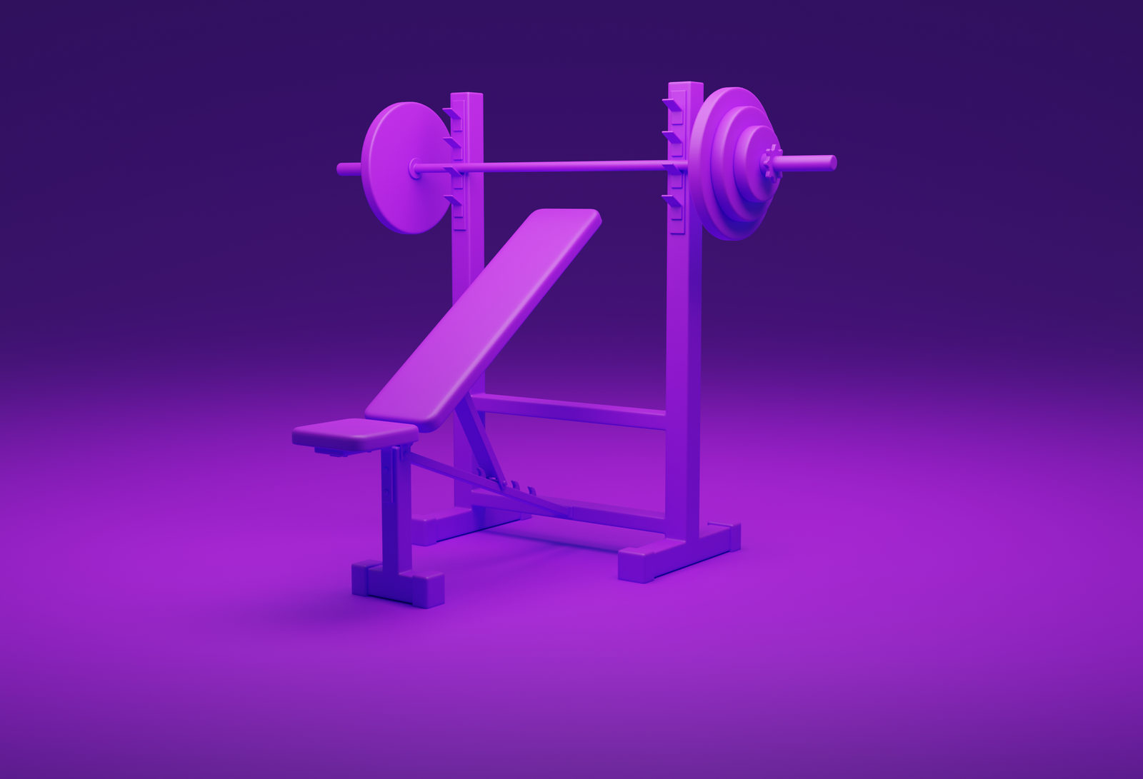 Complete home gym setup featuring a power rack, barbell, and mounted velocity tracking sensor.