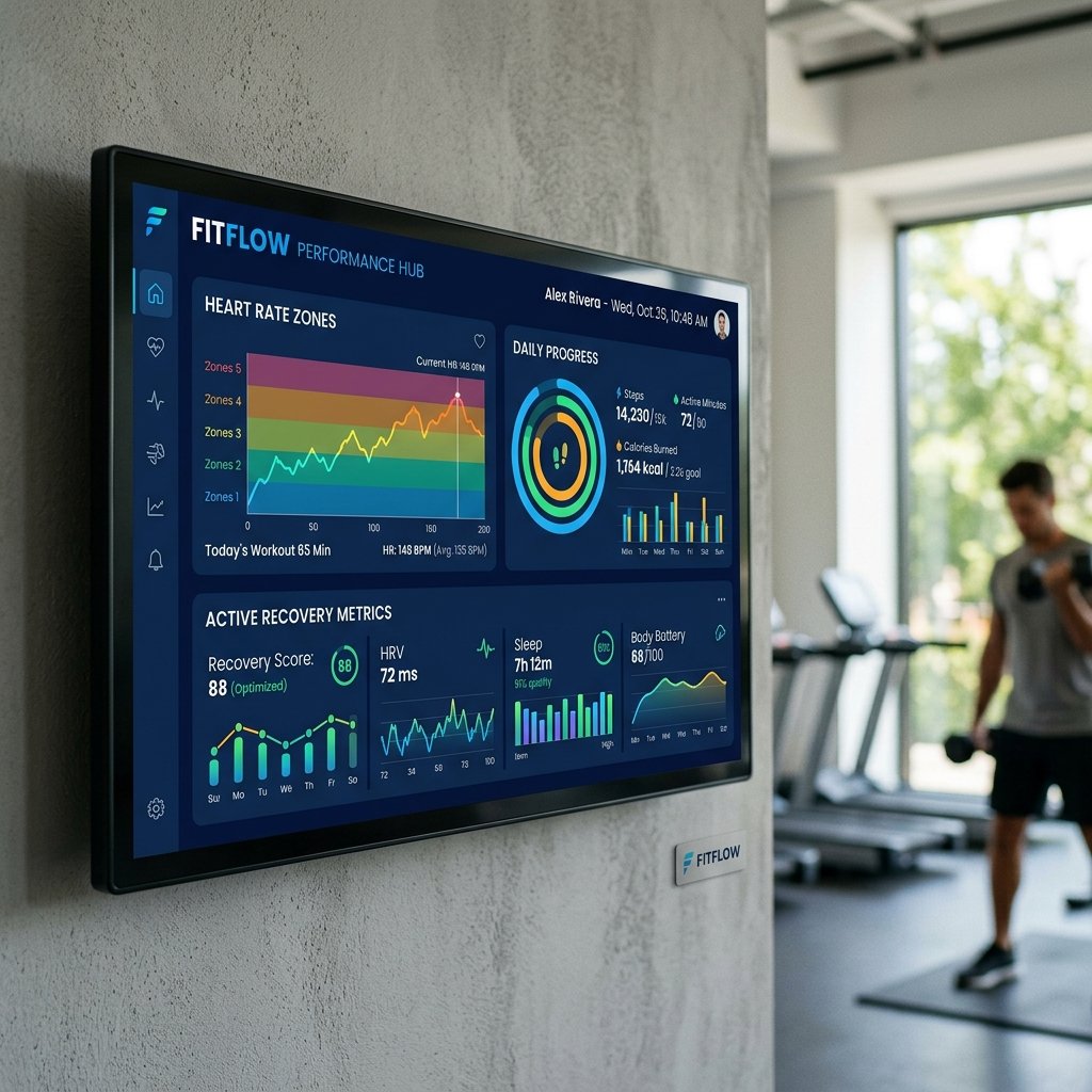 LISS cardio for beginners training metrics dashboard